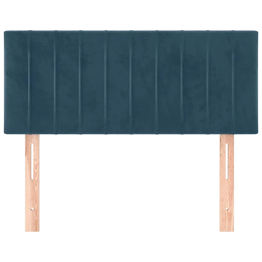 Tête de lit Bleu foncé 100x5x78/88 cm Velours - 3