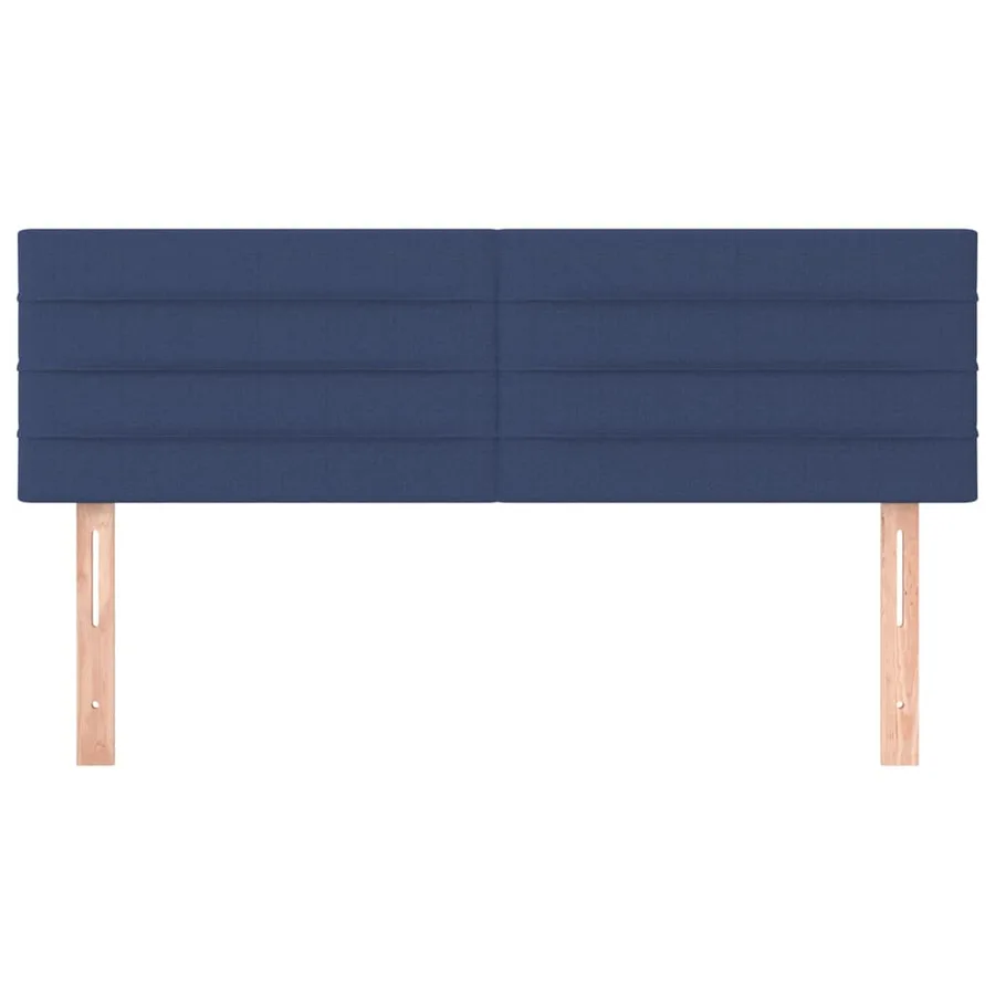 Têtes de lit Bleu 144x5x78/88 cm Tissu - 3