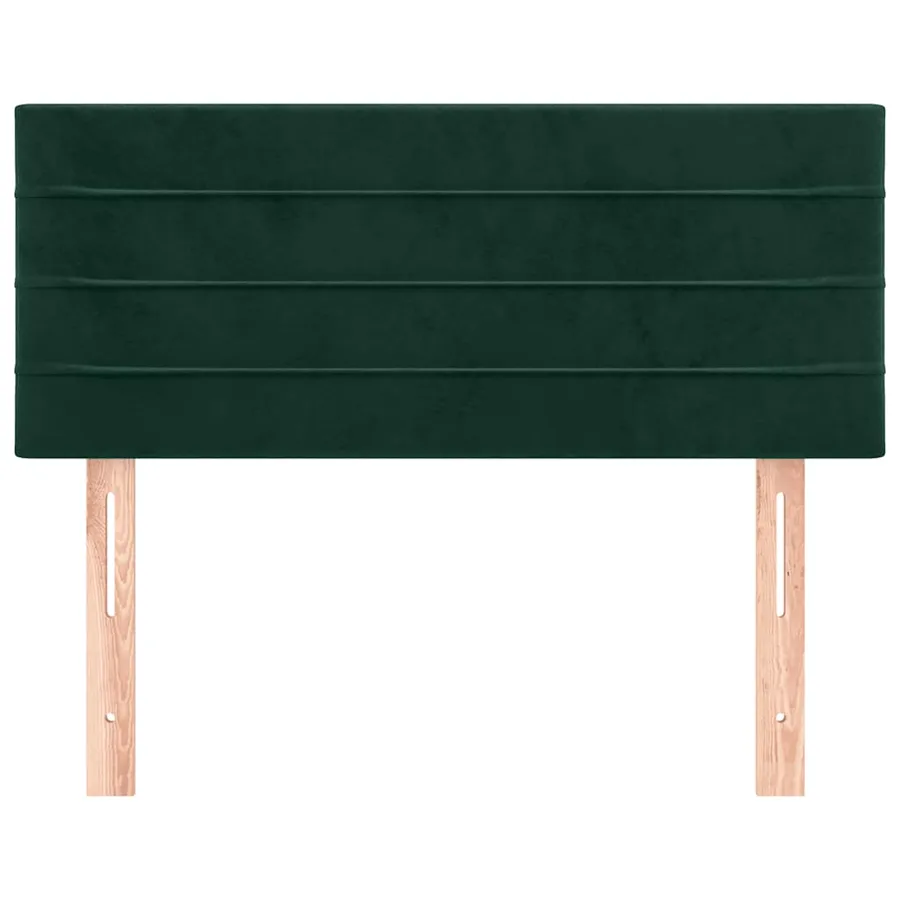 Tête de lit Vert foncé 90x5x78/88 cm Velours - 3