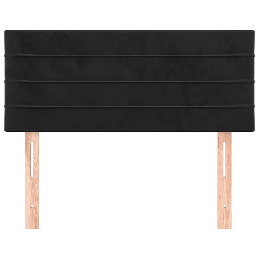 Tête de lit Noir 80x5x78/88 cm Velours - 3