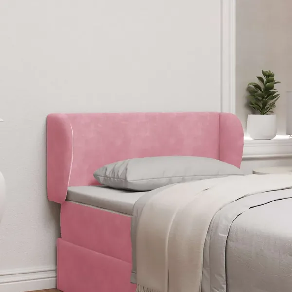 Oreille de tête de lit Rose 40 x 23 x 6 cm Velours