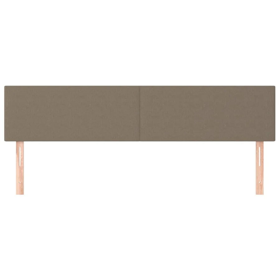 Têtes de lit Taupe 180x5x78/88 cm Tissu - 3