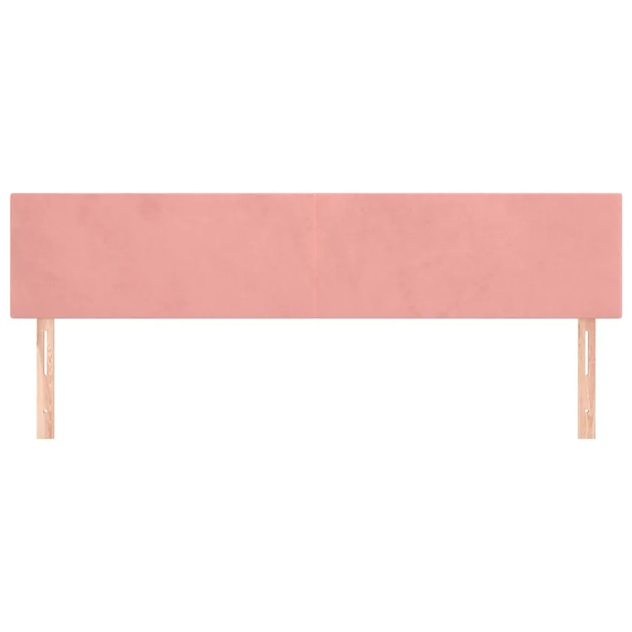 Têtes de lit Rose 160x5x78/88 cm Velours - 3