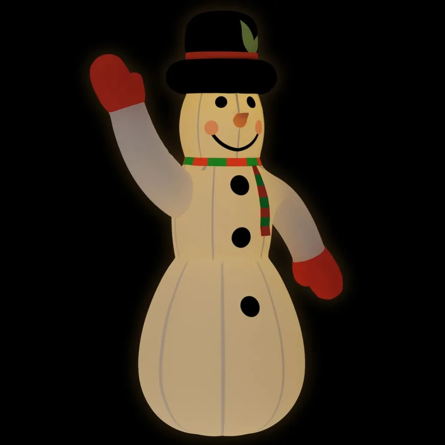 Bonhomme de neige gonflable de Noël avec LED 805 cm - 2