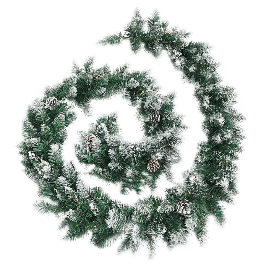 Guirlande de Noël avec lumières LED Vert 5,2 m PVC - 3