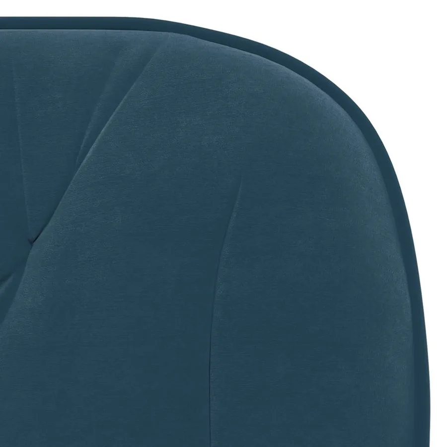 Chaises à manger lot de 2 Bleu Velours - 7
