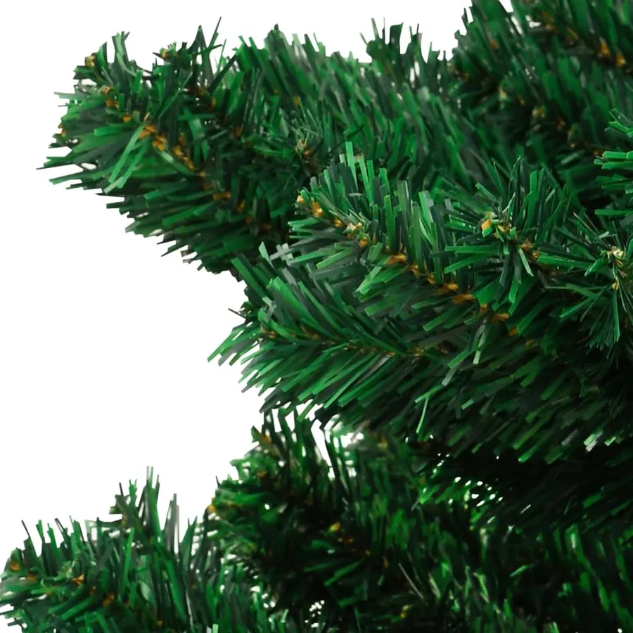 Arbre de Noël hélicoïdal pré-éclairé et support vert 180 cm PVC - 6