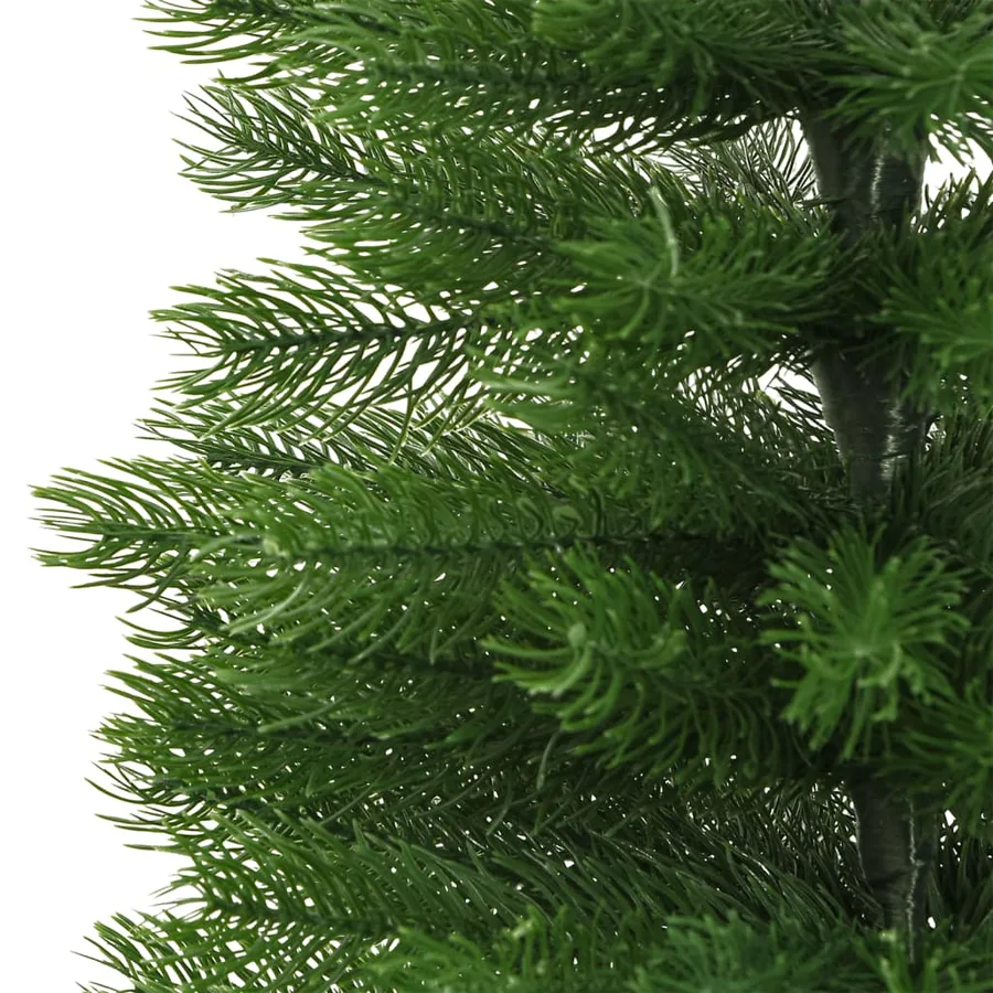 Sapin de Noël artificiel mince avec support 240 cm PE - 5