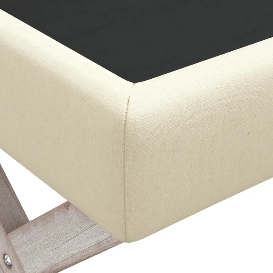 Tabouret de rangement 110x45x49 cm lin - 5