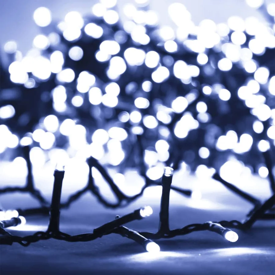 Guirlande à LED compacte avec 1000 LED Blanc froid 25 m PVC - 4