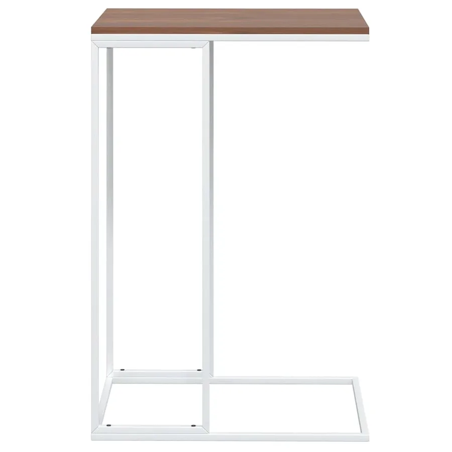 Table d'appoint Blanc 40x30x59 cm Bois d'ingénierie - 3