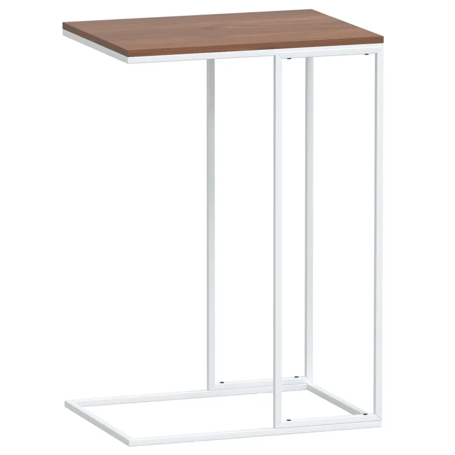 Table d'appoint Blanc 40x30x59 cm Bois d'ingénierie - 5