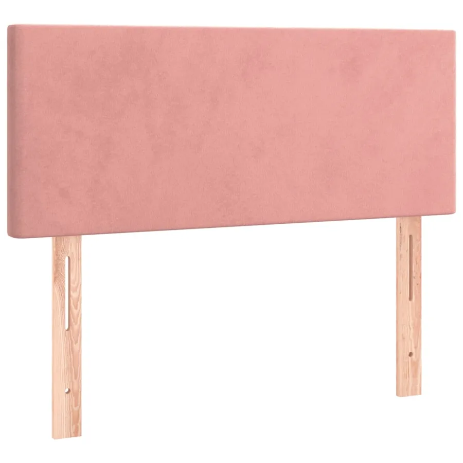 Sommier à lattes de lit avec matelas Rose 100x200 cm Velours - 6