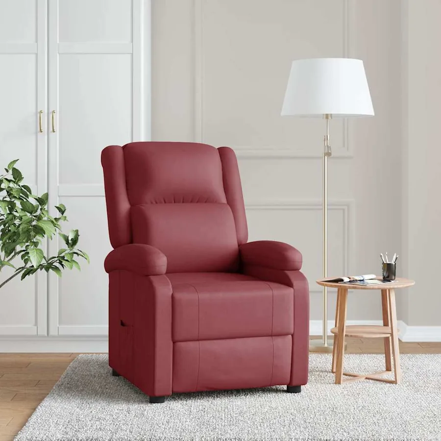Fauteuil inclinable Rouge bordeaux Similicuir