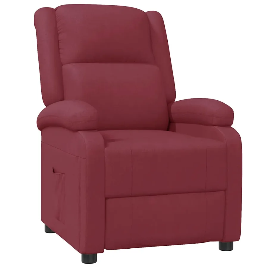 Fauteuil inclinable Rouge bordeaux Similicuir - 2
