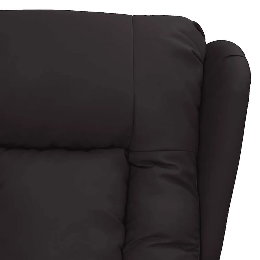 Fauteuil de massage Noir Similicuir - 5