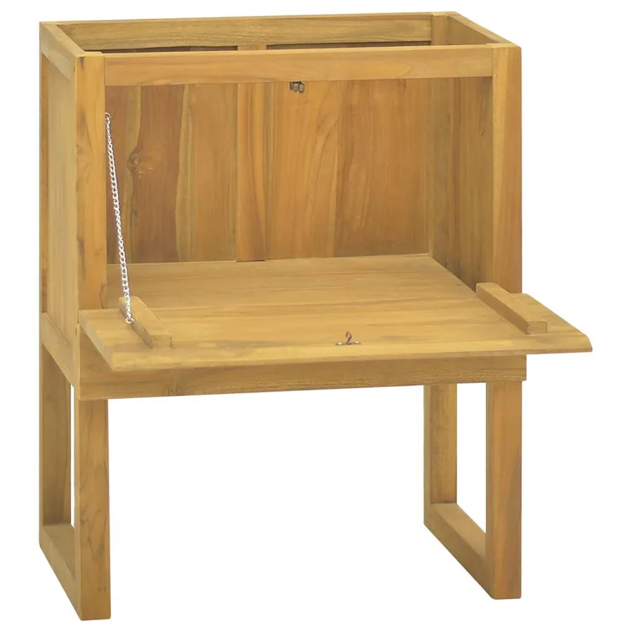 Armoire de salle de bain 60x40x75 cm bois de teck solide - 2