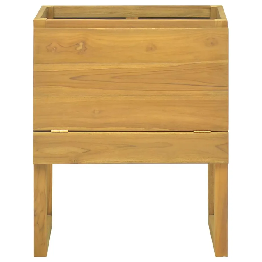 Armoire de salle de bain 60x40x75 cm bois de teck solide - 3