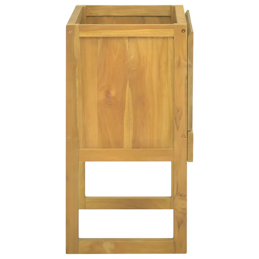 Armoire de salle de bain 60x40x75 cm bois de teck solide - 4