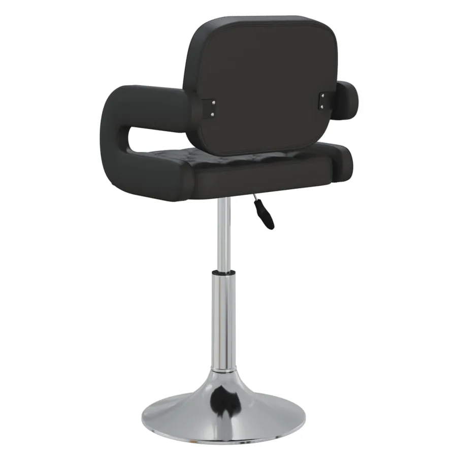 Chaises à manger pivotantes lot de 2 noir similicuir - 6