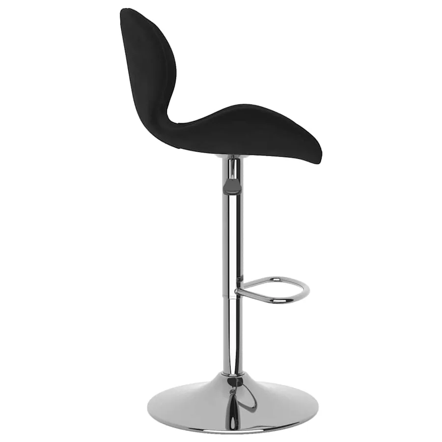 Tabourets de bar lot de 2 noir velours - 5