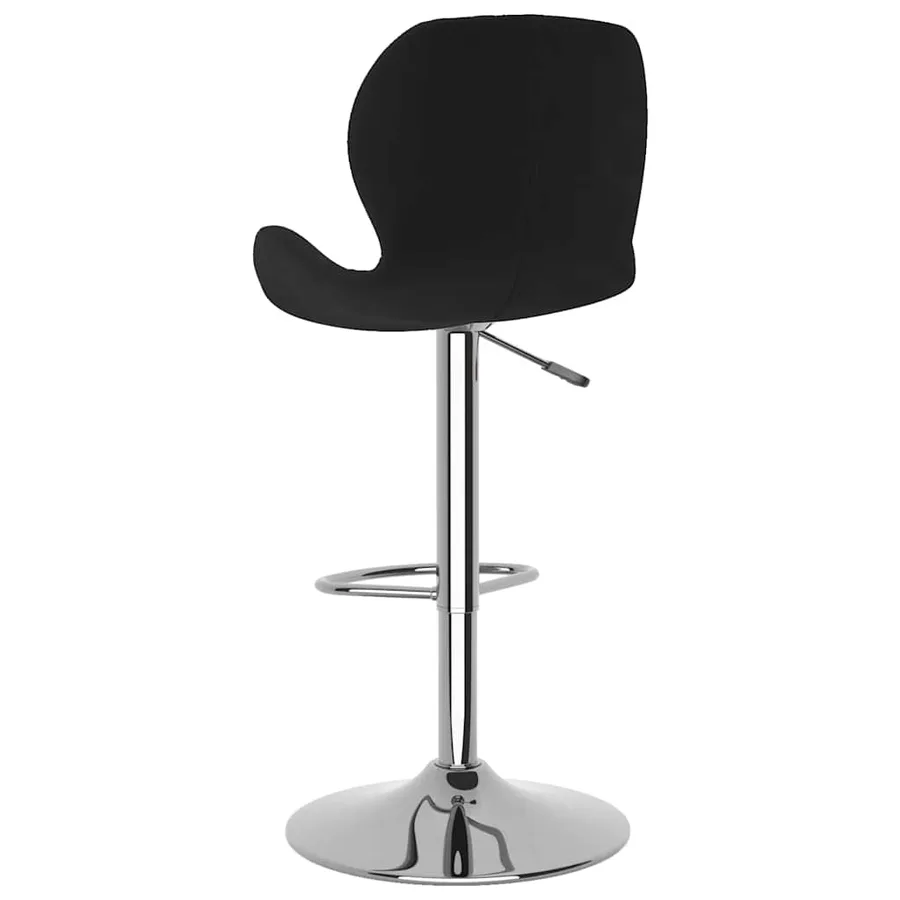 Tabourets de bar lot de 2 noir velours - 6