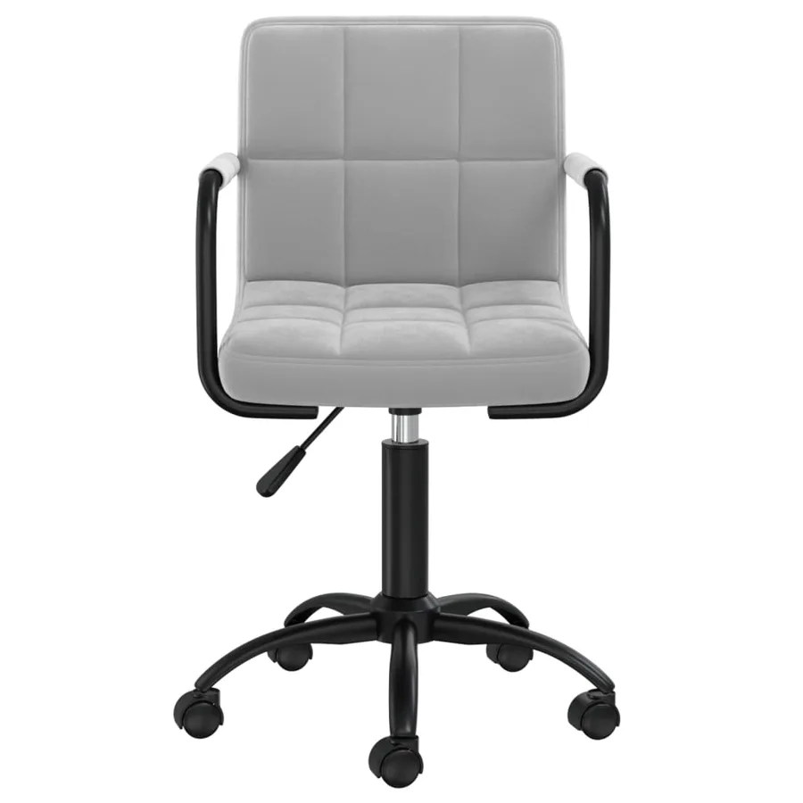 Chaises pivotantes à manger lot de 2 gris clair velours - 4