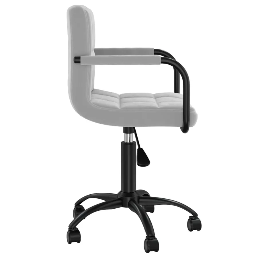 Chaises pivotantes à manger lot de 2 gris clair velours - 5