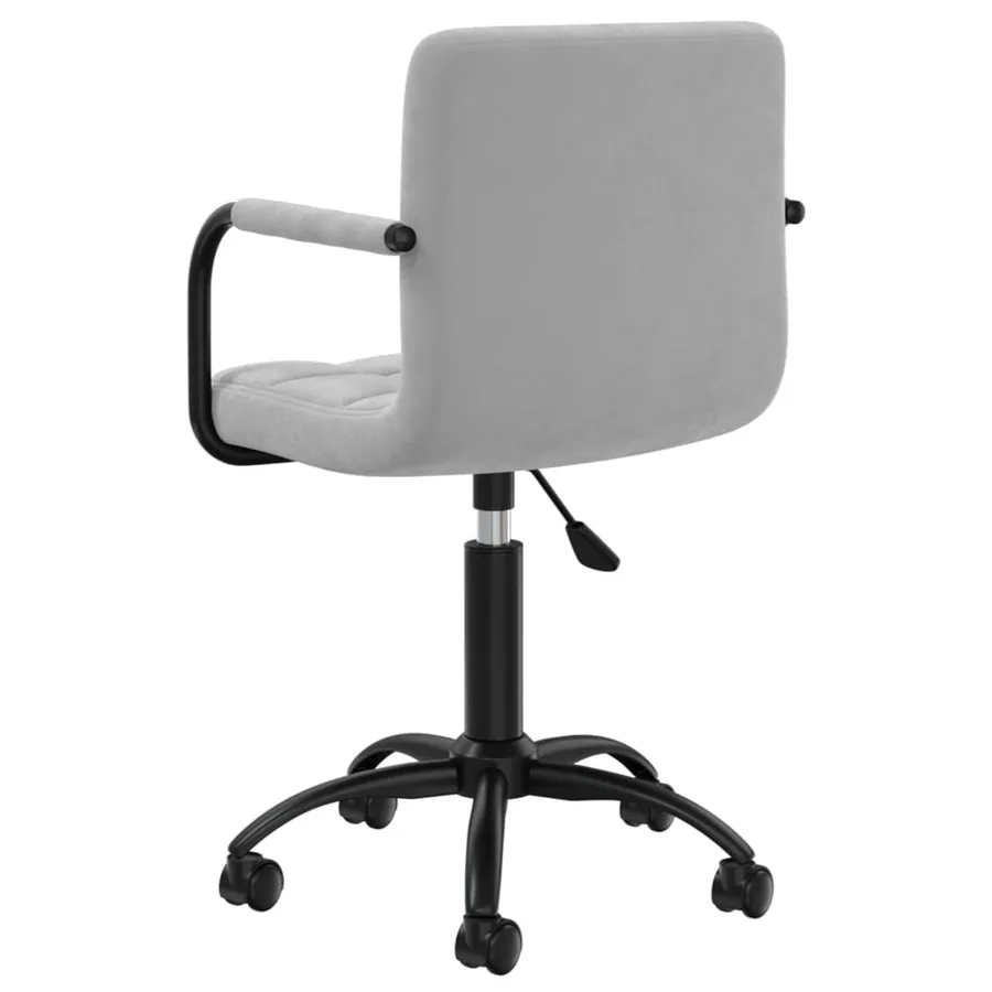 Chaises pivotantes à manger lot de 2 gris clair velours - 6