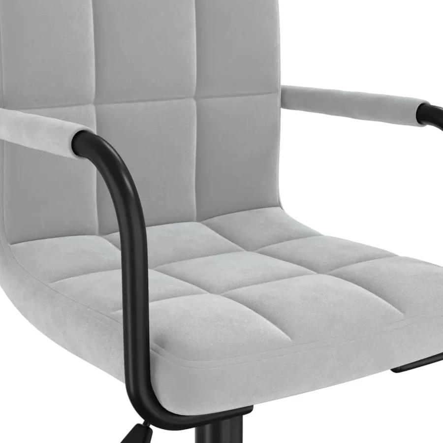 Chaises pivotantes à manger lot de 2 gris clair velours - 7