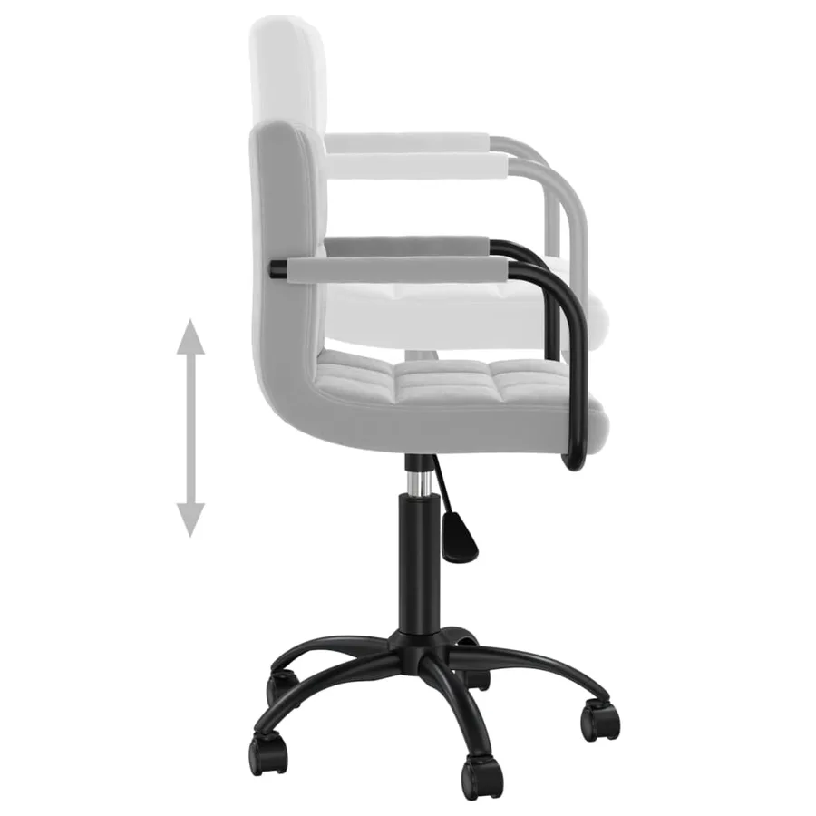 Chaises pivotantes à manger lot de 2 gris clair velours - 8