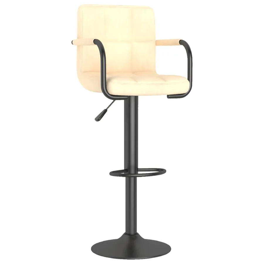 Tabouret de bar Crème Velours - 2
