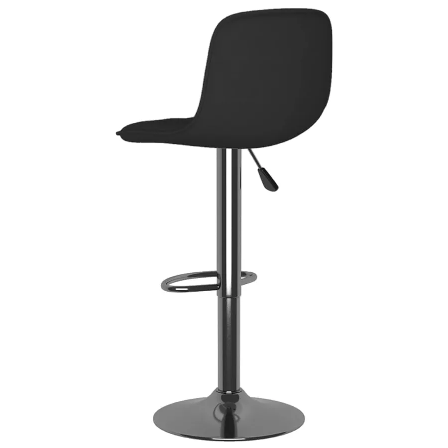 Tabourets de bar lot de 2 noir tissu - 6
