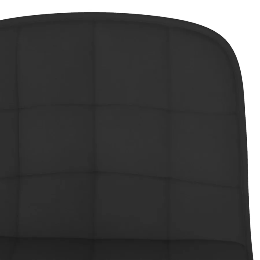 Tabourets de bar lot de 2 noir tissu - 8