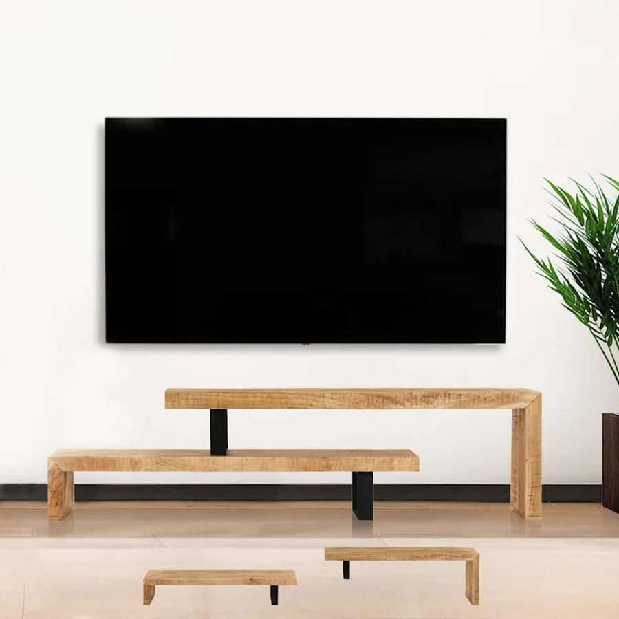 Meuble TV Bois de manguier massif - 4