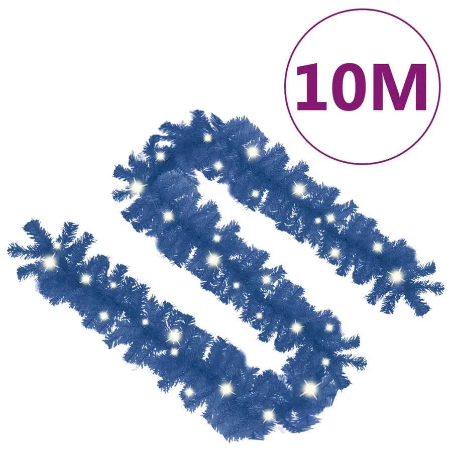Guirlande de Noël avec lumières LED 10 m Bleu - 7
