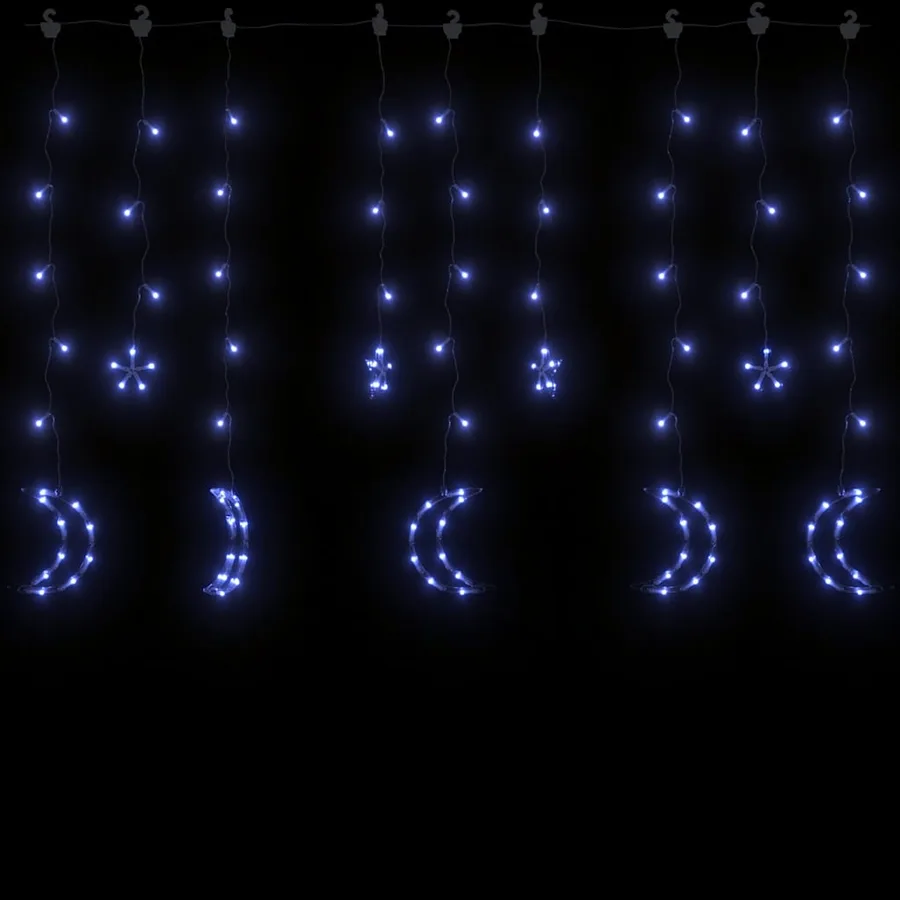 Guirlande lumineuse étoile et lune avec télécommande 138 LED - 3