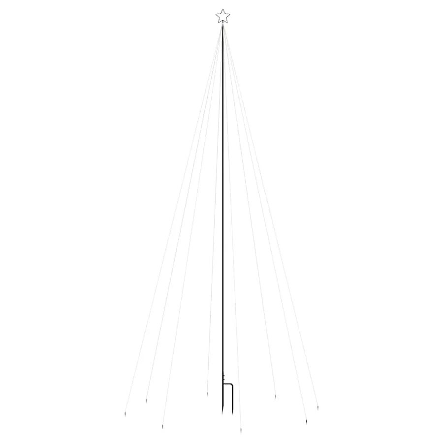 Sapin de Noël à LED Intérieur/Extérieur 576 LED bleu 3,6 m - 4