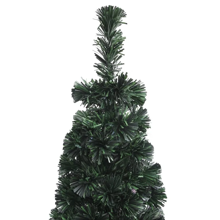 Arbre de Noël artificiel mince et support 150 cm fibre optique - 6
