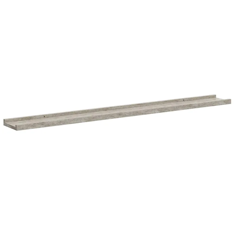 Étagères murales 4 pcs Gris béton 100x9x3 cm - 5