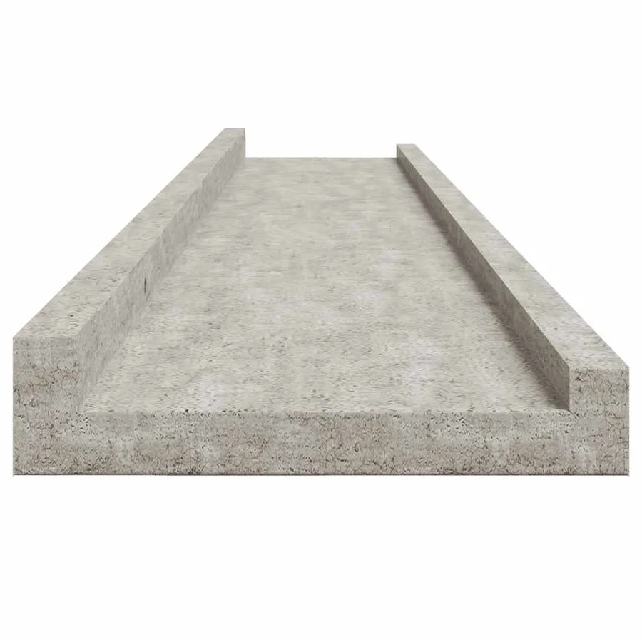 Étagères murales 4 pcs Gris béton 100x9x3 cm - 7