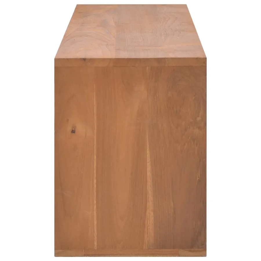 Meuble TV 110x30x40 cm Bois de teck massif - 3