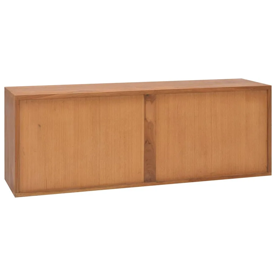 Meuble TV 110x30x40 cm Bois de teck massif - 4