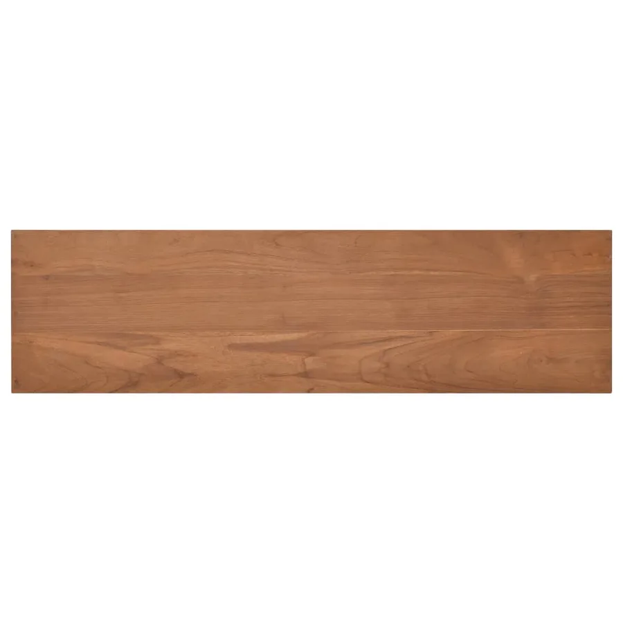 Meuble TV 110x30x40 cm Bois de teck massif - 5
