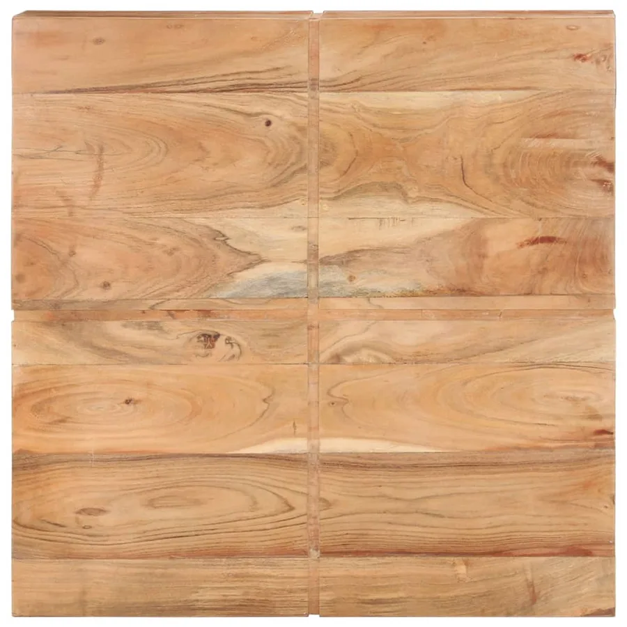 Table basse 80x80x28 cm Bois d'acacia massif - 4