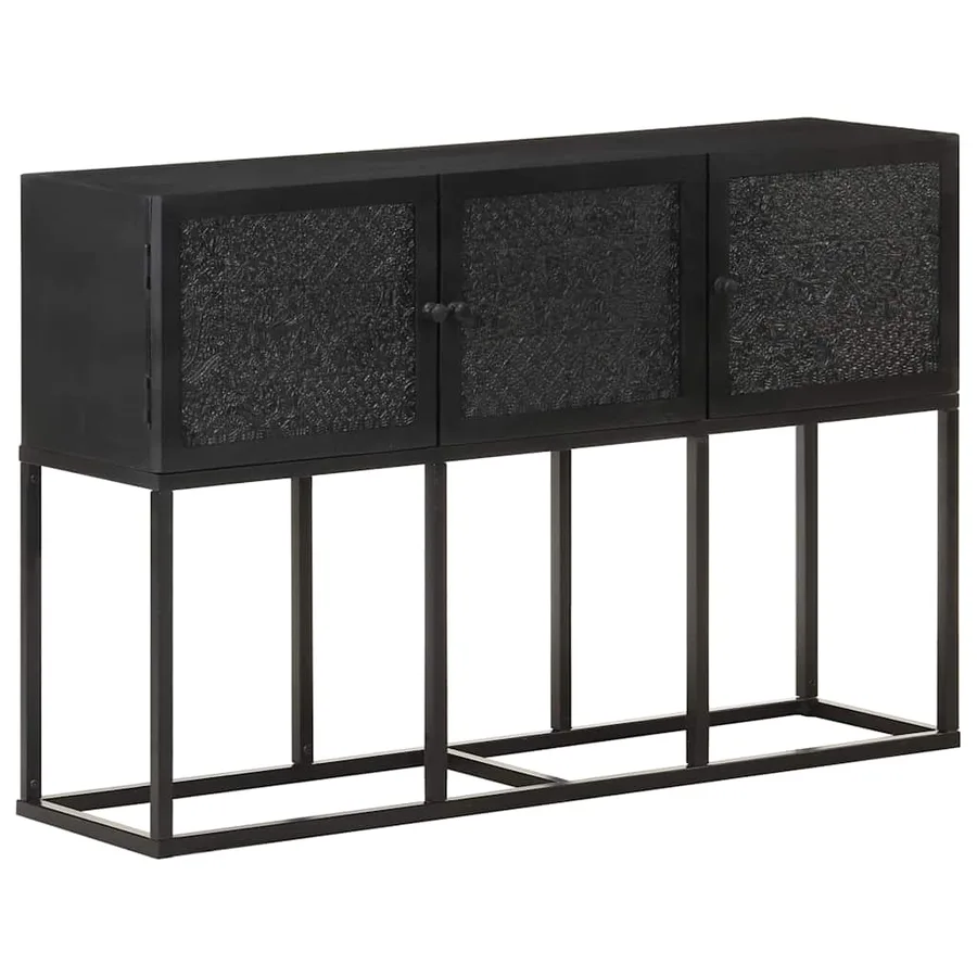 Buffet 115x30x76 cm Bois de manguier massif - 10