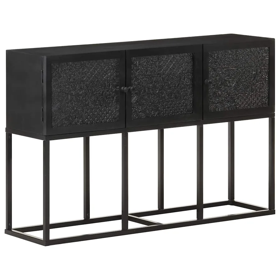 Buffet 115x30x76 cm Bois de manguier massif - 8