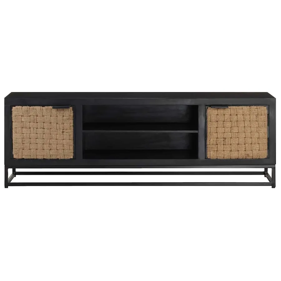 Meuble TV 120x30x40 cm Bois massif de manguier - 2
