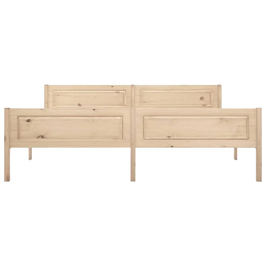 Cadre de lit sans matelas bois massif de pin 180x200 cm - 3