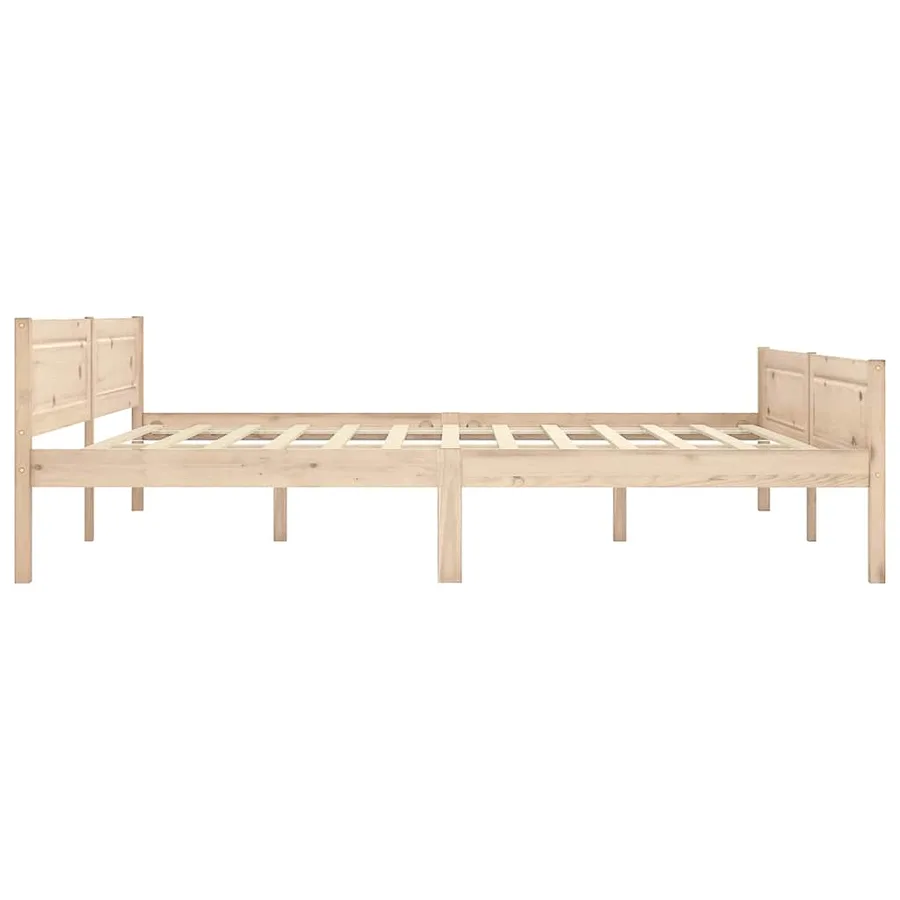 Cadre de lit sans matelas bois massif de pin 180x200 cm - 4